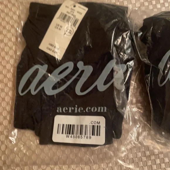 NWT AERIE Modal Ribbed fabric Underwear color black - Picture 1 of 3